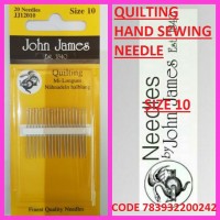 JOHN JAMES QUILTING HAND SEWING NEEDLE SIZE 10